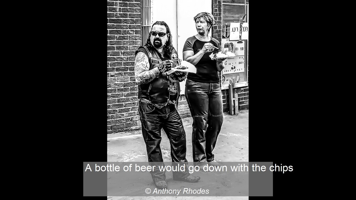 A bottle of beer would go down with the chips